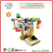 Roller Coaster de madera bloquea el bloque de juguete